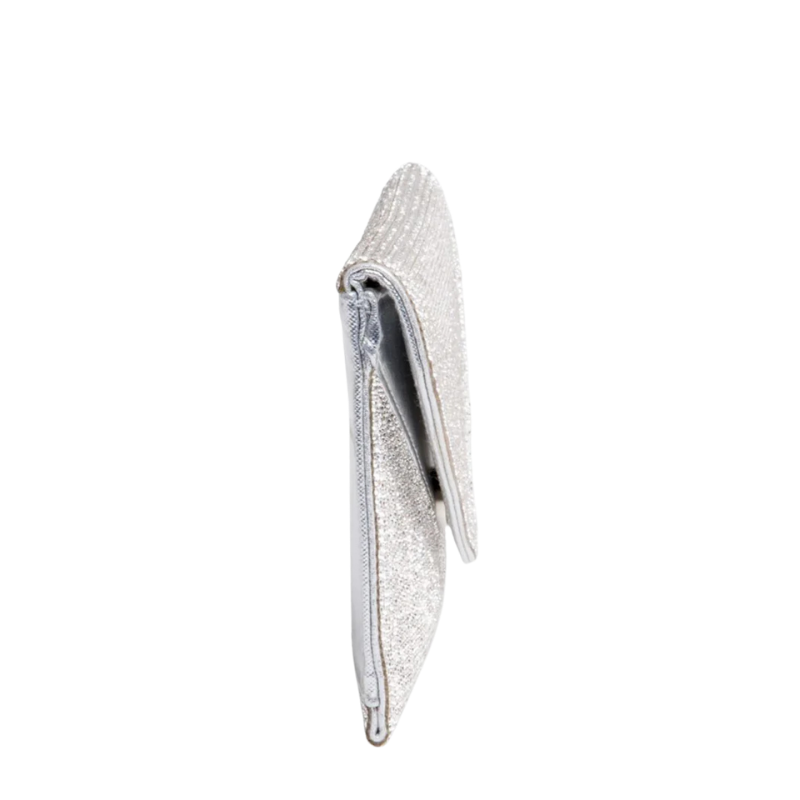 Highfashion Handbags Silver Rhinestone Convertible Clutch Crossbody Bag for Women - Image 3