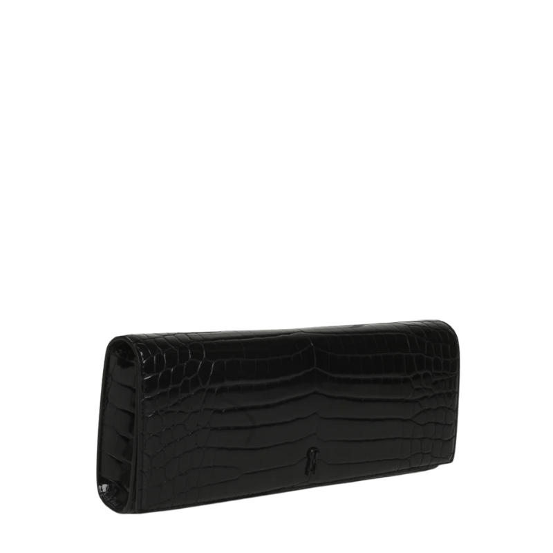 Highfashion Handbags Black Multi Croco Print Chain Strap Clutch for Women - Image 2